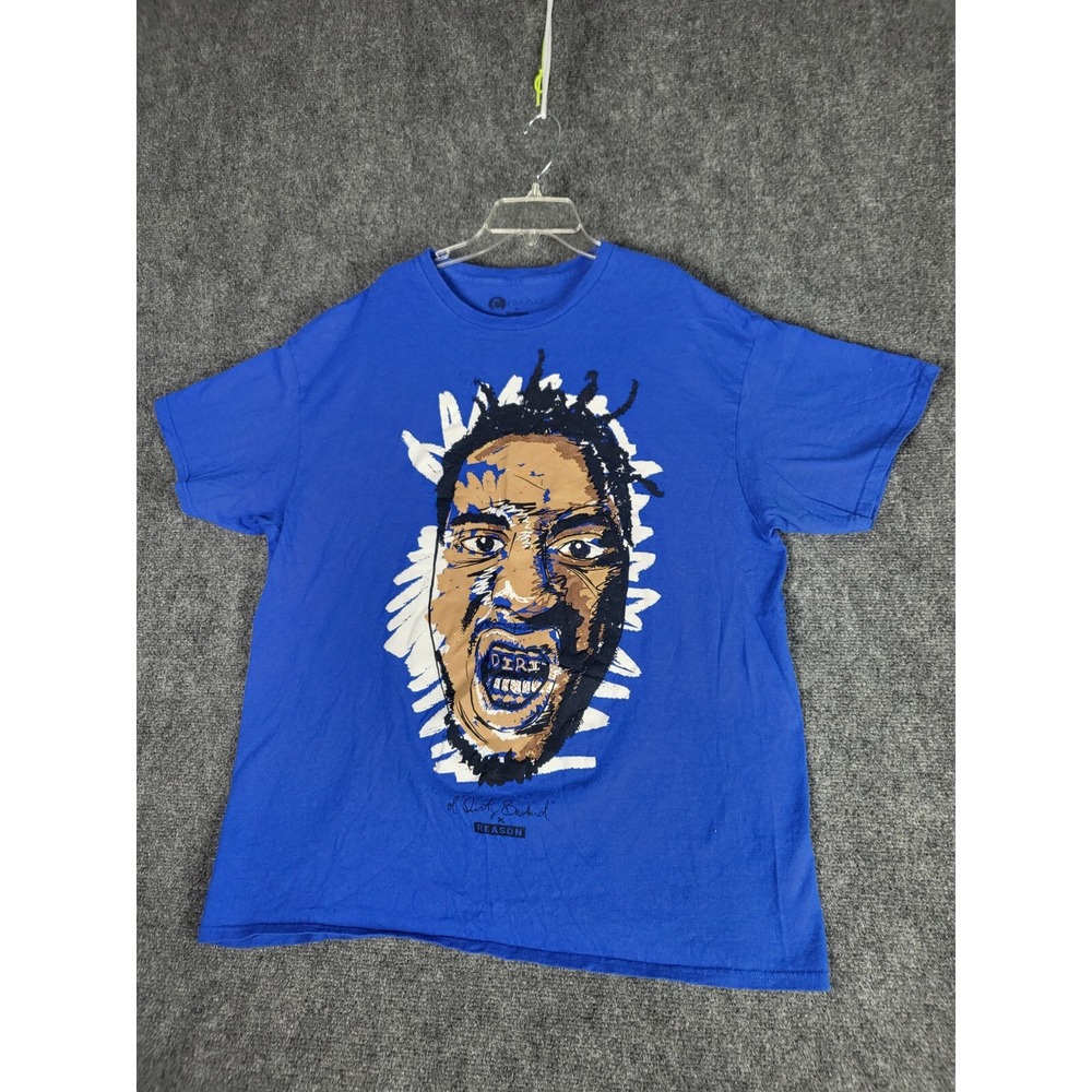 Old Dirty Bastard x Reason Mens XL Blue T-Shirt ODB Graphic Rap Hip Hop Tee Trap